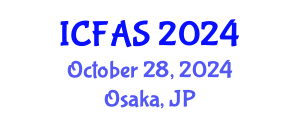 International Conference on Fisheries and Aquatic Sciences (ICFAS) October 28, 2024 - Osaka, Japan