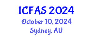 International Conference on Fisheries and Aquatic Sciences (ICFAS) October 10, 2024 - Sydney, Australia