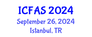 International Conference on Fisheries and Aquatic Sciences (ICFAS) September 26, 2024 - Istanbul, Turkey