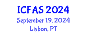 International Conference on Fisheries and Aquatic Sciences (ICFAS) September 19, 2024 - Lisbon, Portugal
