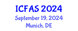 International Conference on Fisheries and Aquatic Sciences (ICFAS) September 19, 2024 - Munich, Germany
