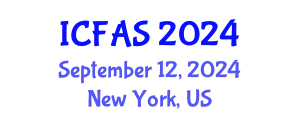 International Conference on Fisheries and Aquatic Sciences (ICFAS) September 12, 2024 - New York, United States