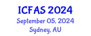 International Conference on Fisheries and Aquatic Sciences (ICFAS) September 05, 2024 - Sydney, Australia
