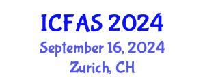 International Conference on Fisheries and Aquatic Sciences (ICFAS) September 16, 2024 - Zurich, Switzerland
