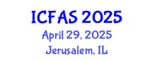 International Conference on Fisheries and Aquatic Sciences (ICFAS) April 29, 2025 - Jerusalem, Israel