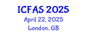 International Conference on Fisheries and Aquatic Sciences (ICFAS) April 22, 2025 - London, United Kingdom