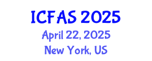 International Conference on Fisheries and Aquatic Sciences (ICFAS) April 22, 2025 - New York, United States