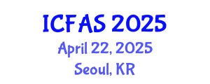 International Conference on Fisheries and Aquatic Sciences (ICFAS) April 22, 2025 - Seoul, Republic of Korea