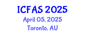 International Conference on Fisheries and Aquatic Sciences (ICFAS) April 05, 2025 - Toronto, Australia