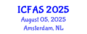 International Conference on Fisheries and Aquatic Sciences (ICFAS) August 05, 2025 - Amsterdam, Netherlands
