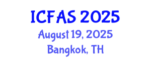 International Conference on Fisheries and Aquatic Sciences (ICFAS) August 19, 2025 - Bangkok, Thailand