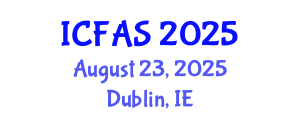 International Conference on Fisheries and Aquatic Sciences (ICFAS) August 23, 2025 - Dublin, Ireland
