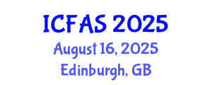 International Conference on Fisheries and Aquatic Sciences (ICFAS) August 16, 2025 - Edinburgh, United Kingdom