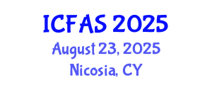 International Conference on Fisheries and Aquatic Sciences (ICFAS) August 23, 2025 - Nicosia, Cyprus