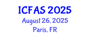 International Conference on Fisheries and Aquatic Sciences (ICFAS) August 26, 2025 - Paris, France
