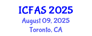 International Conference on Fisheries and Aquatic Sciences (ICFAS) August 09, 2025 - Toronto, Canada