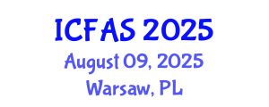 International Conference on Fisheries and Aquatic Sciences (ICFAS) August 09, 2025 - Warsaw, Poland