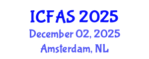 International Conference on Fisheries and Aquatic Sciences (ICFAS) December 02, 2025 - Amsterdam, Netherlands