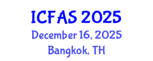 International Conference on Fisheries and Aquatic Sciences (ICFAS) December 16, 2025 - Bangkok, Thailand