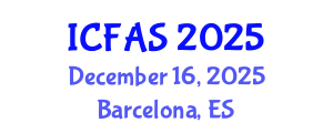 International Conference on Fisheries and Aquatic Sciences (ICFAS) December 16, 2025 - Barcelona, Spain