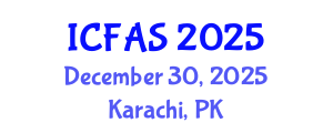 International Conference on Fisheries and Aquatic Sciences (ICFAS) December 30, 2025 - Karachi, Pakistan