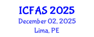 International Conference on Fisheries and Aquatic Sciences (ICFAS) December 02, 2025 - Lima, Peru