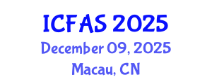 International Conference on Fisheries and Aquatic Sciences (ICFAS) December 09, 2025 - Macau, China