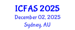 International Conference on Fisheries and Aquatic Sciences (ICFAS) December 02, 2025 - Sydney, Australia