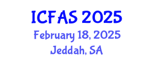 International Conference on Fisheries and Aquatic Sciences (ICFAS) February 18, 2025 - Jeddah, Saudi Arabia