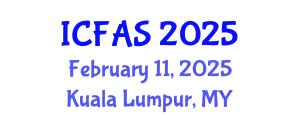 International Conference on Fisheries and Aquatic Sciences (ICFAS) February 11, 2025 - Kuala Lumpur, Malaysia