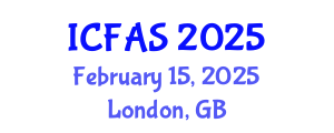 International Conference on Fisheries and Aquatic Sciences (ICFAS) February 15, 2025 - London, United Kingdom