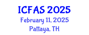International Conference on Fisheries and Aquatic Sciences (ICFAS) February 11, 2025 - Pattaya, Thailand