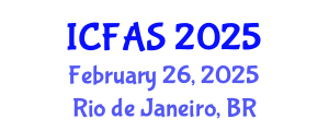 International Conference on Fisheries and Aquatic Sciences (ICFAS) February 26, 2025 - Rio de Janeiro, Brazil