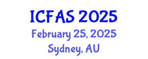 International Conference on Fisheries and Aquatic Sciences (ICFAS) February 25, 2025 - Sydney, Australia