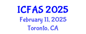 International Conference on Fisheries and Aquatic Sciences (ICFAS) February 11, 2025 - Toronto, Canada