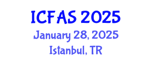 International Conference on Fisheries and Aquatic Sciences (ICFAS) January 28, 2025 - Istanbul, Turkey