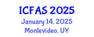 International Conference on Fisheries and Aquatic Sciences (ICFAS) January 14, 2025 - Montevideo, Uruguay