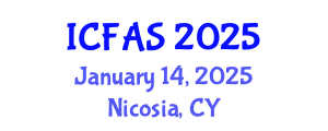 International Conference on Fisheries and Aquatic Sciences (ICFAS) January 14, 2025 - Nicosia, Cyprus