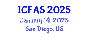 International Conference on Fisheries and Aquatic Sciences (ICFAS) January 14, 2025 - San Diego, United States