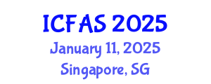 International Conference on Fisheries and Aquatic Sciences (ICFAS) January 11, 2025 - Singapore, Singapore