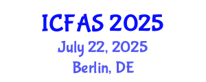 International Conference on Fisheries and Aquatic Sciences (ICFAS) July 22, 2025 - Berlin, Germany