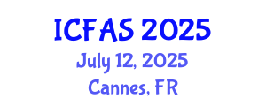 International Conference on Fisheries and Aquatic Sciences (ICFAS) July 12, 2025 - Cannes, France
