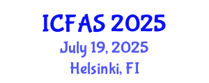 International Conference on Fisheries and Aquatic Sciences (ICFAS) July 19, 2025 - Helsinki, Finland