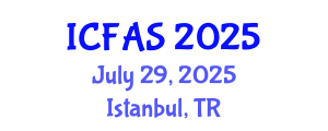 International Conference on Fisheries and Aquatic Sciences (ICFAS) July 29, 2025 - Istanbul, Turkey