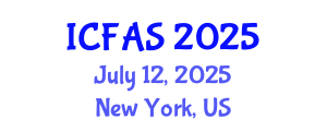 International Conference on Fisheries and Aquatic Sciences (ICFAS) July 12, 2025 - New York, United States
