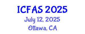 International Conference on Fisheries and Aquatic Sciences (ICFAS) July 12, 2025 - Ottawa, Canada
