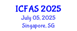 International Conference on Fisheries and Aquatic Sciences (ICFAS) July 05, 2025 - Singapore, Singapore