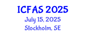 International Conference on Fisheries and Aquatic Sciences (ICFAS) July 15, 2025 - Stockholm, Sweden