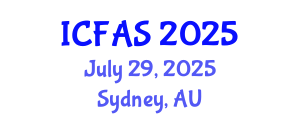 International Conference on Fisheries and Aquatic Sciences (ICFAS) July 29, 2025 - Sydney, Australia