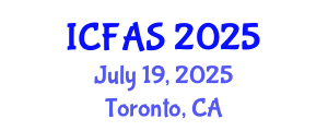 International Conference on Fisheries and Aquatic Sciences (ICFAS) July 19, 2025 - Toronto, Canada